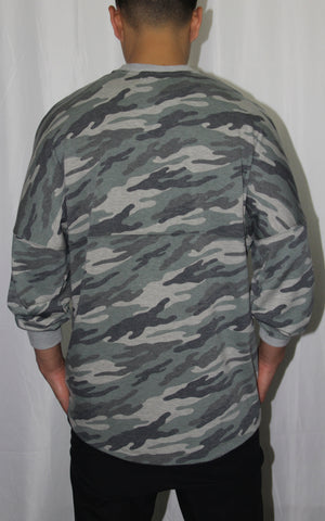 Camo French Terry Seam Sweatshirt